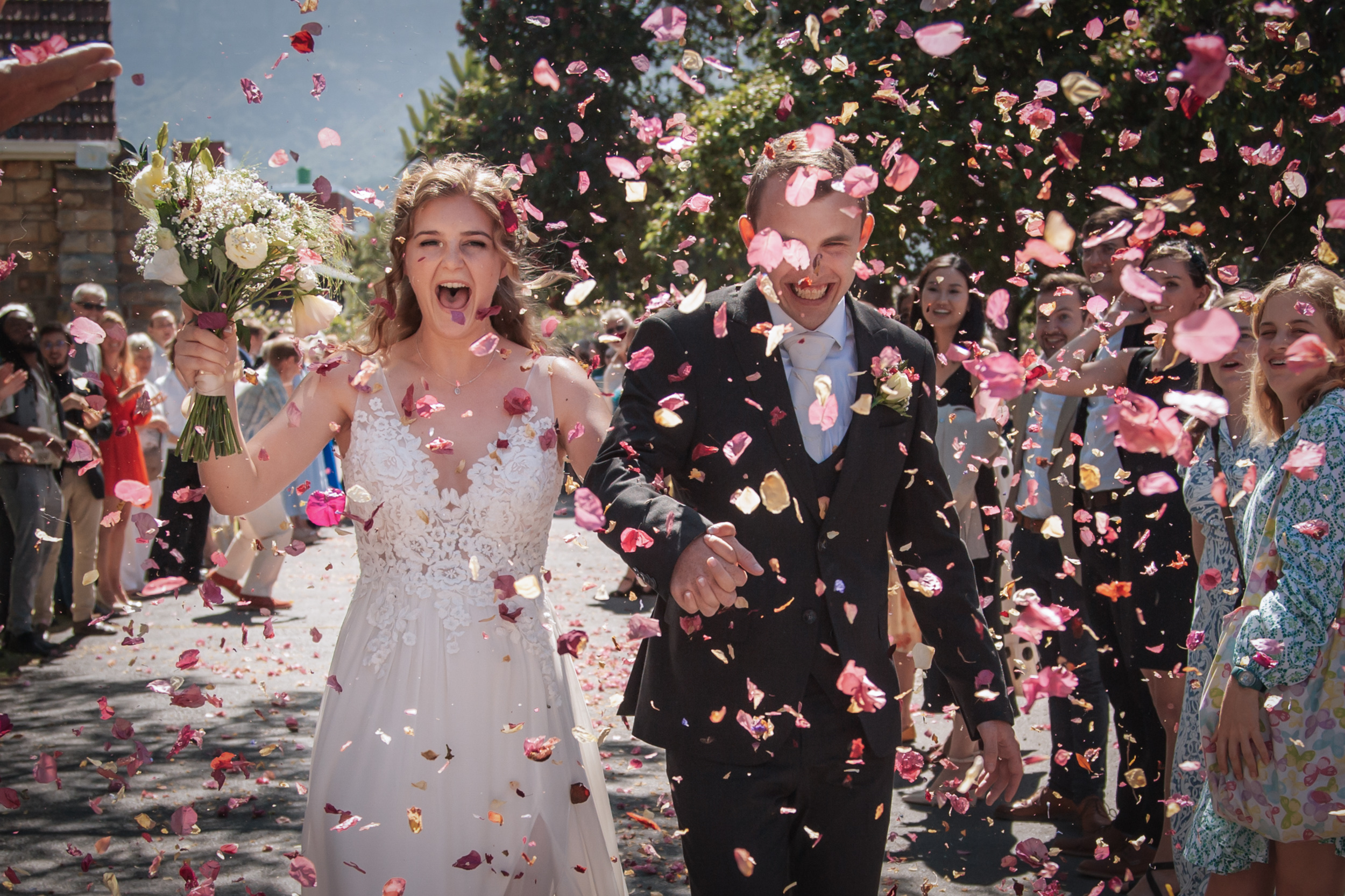 Newlyweds during their couple session