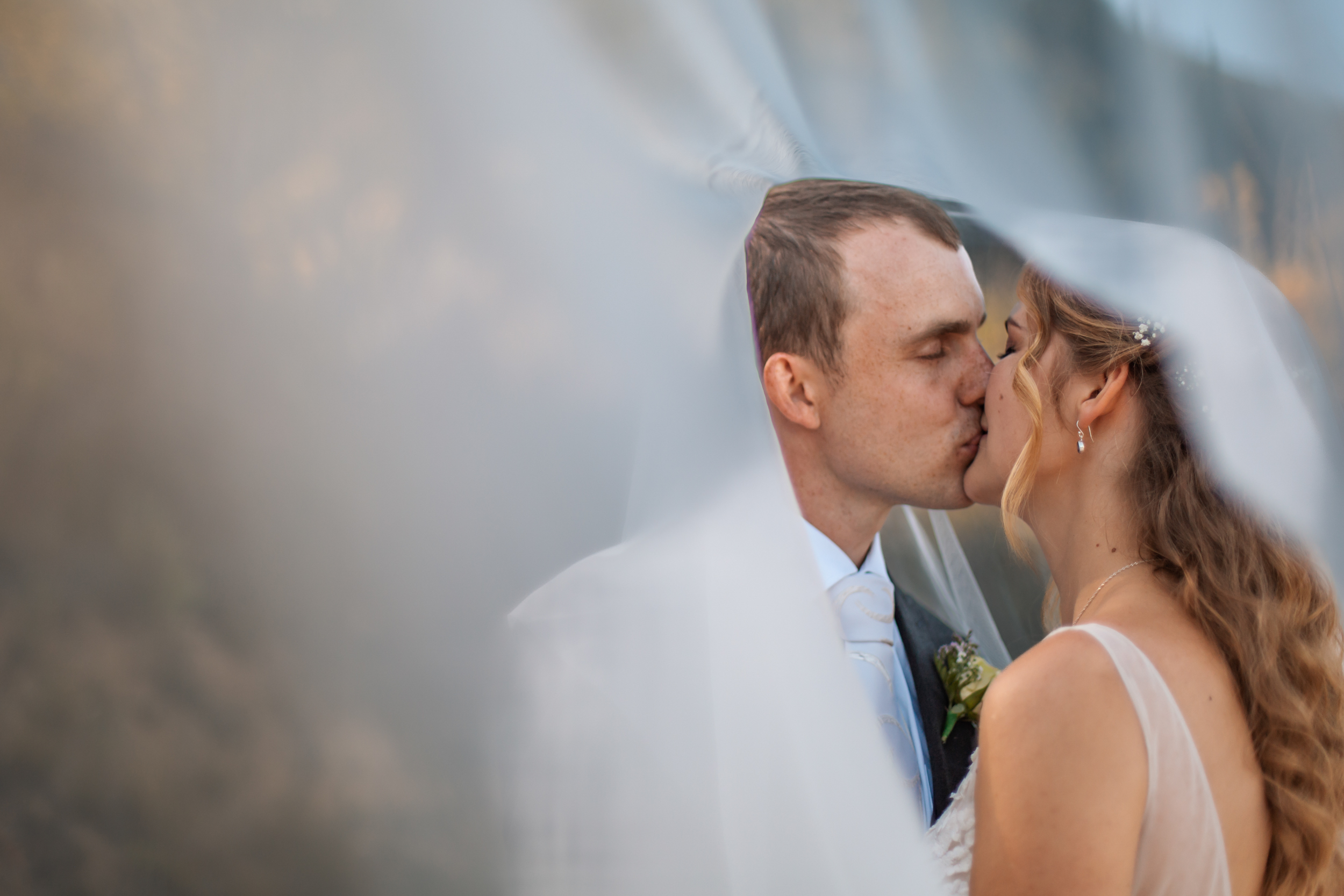 Bride and groom portrait
