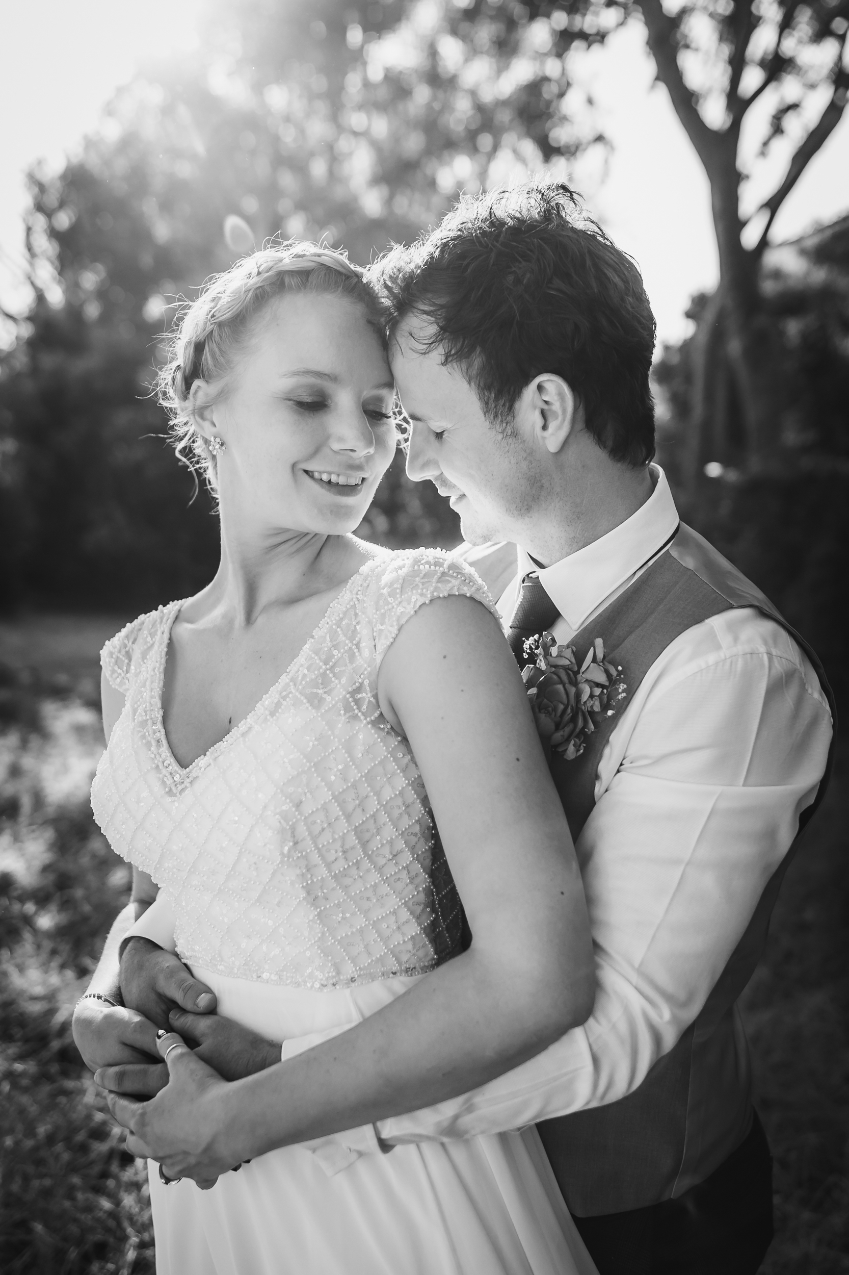 Wedding couple portrait